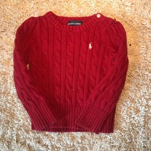 Red Ralph Lauren Sweater 2T